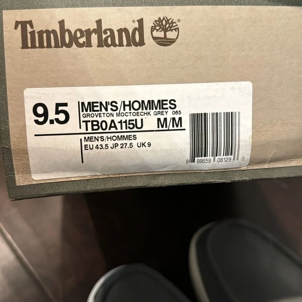 Timberland gray groveton mock toe chukka NIB 9.5
